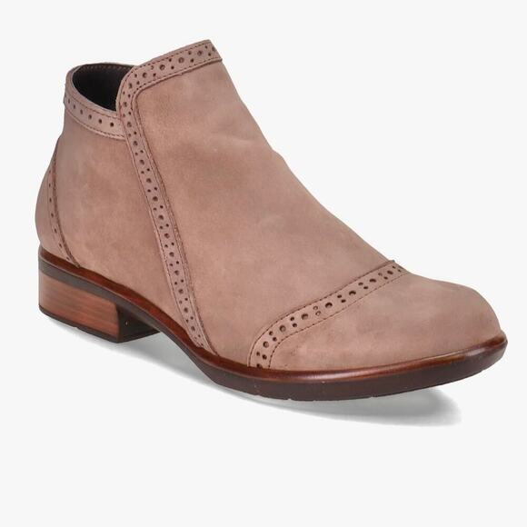 NWOB Naot Nefasi Mauve Nubuck Suede Ankle Boot Size 39/ US 8-8.5 - Picture 1 of 9